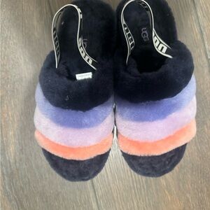 UGG Multicolor Fluffy Slippers